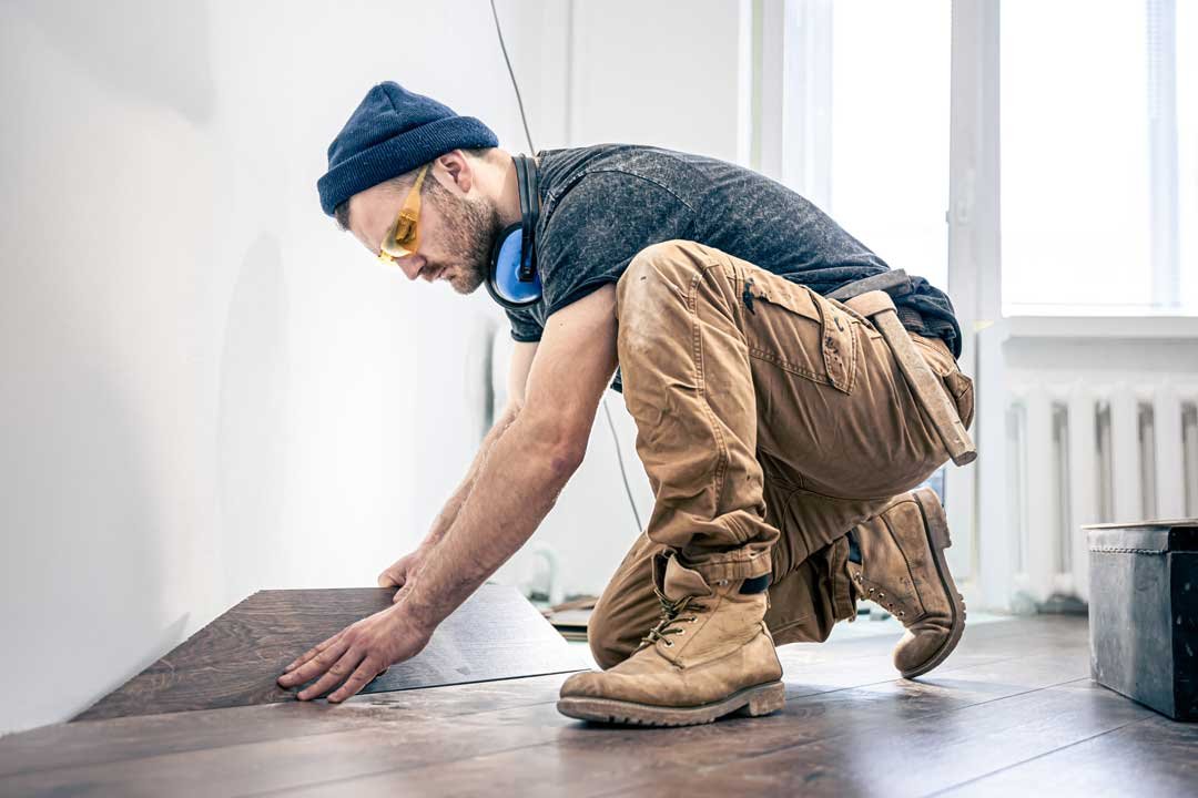 Trusted flooring contractor at worksite