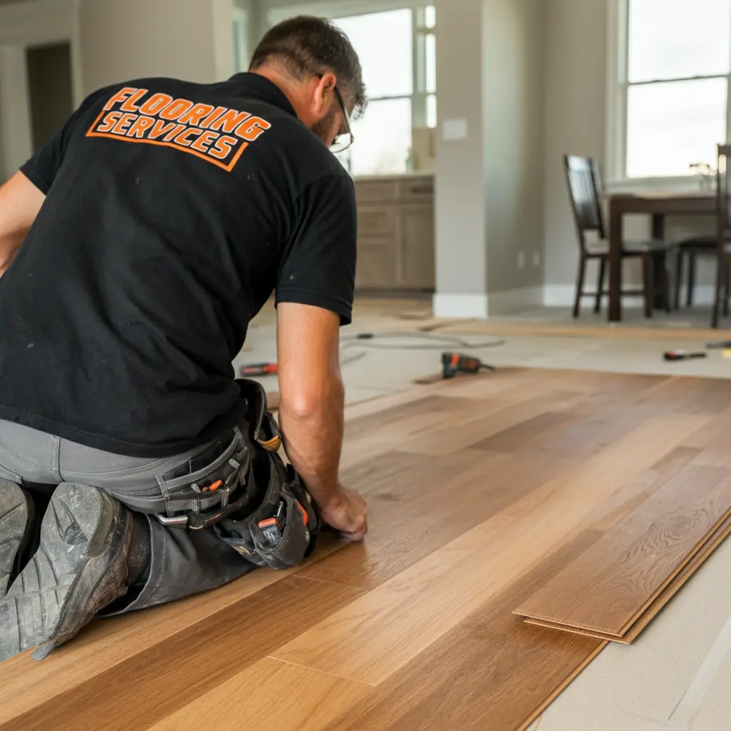 engineered wood floor installation