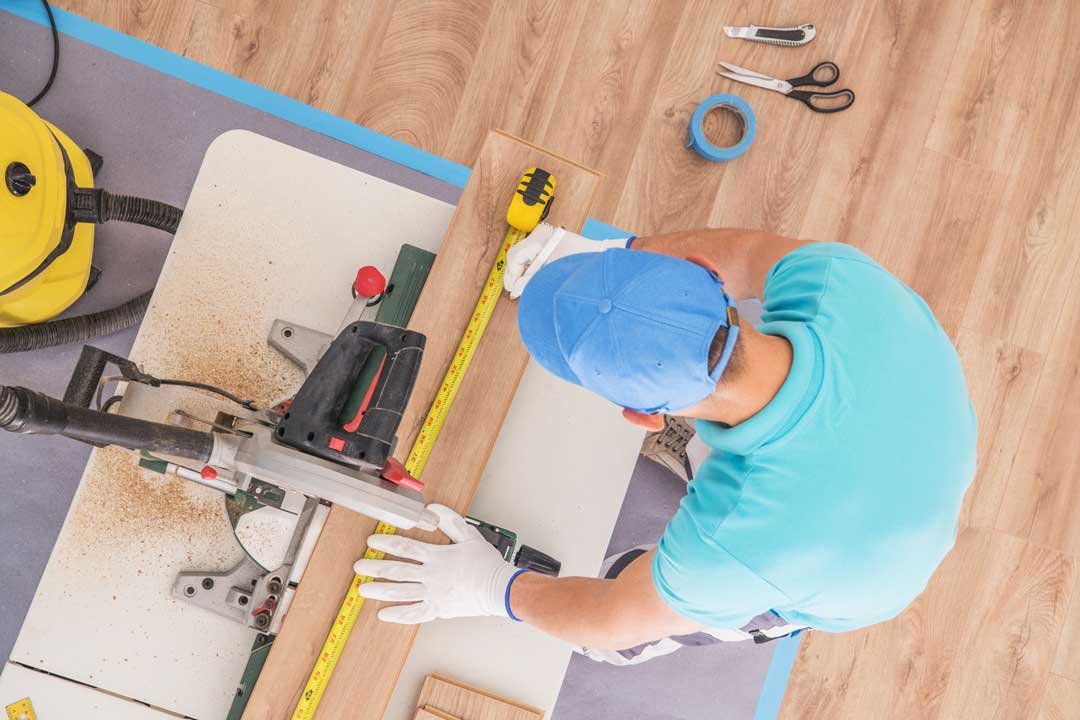 Trusted flooring contractor at worksite