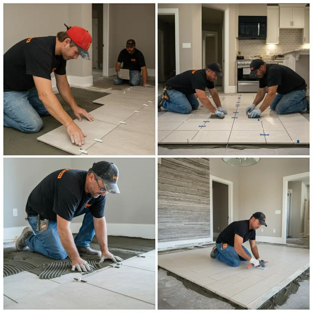 tile flooring installation